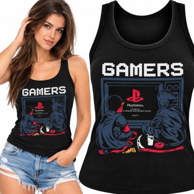 TANK TOP ŚMIESZNY DAMSKI GAMERS